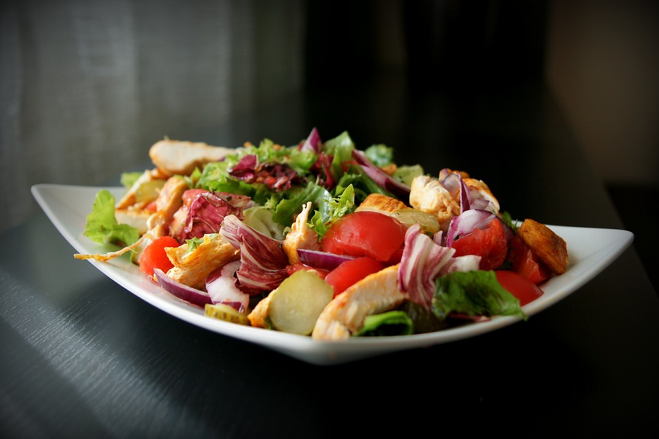 Salad with chicken